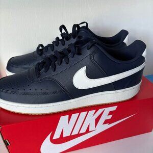 Brand new in box men’s Nike court vision sneakers tennis shoes, navy, size 13